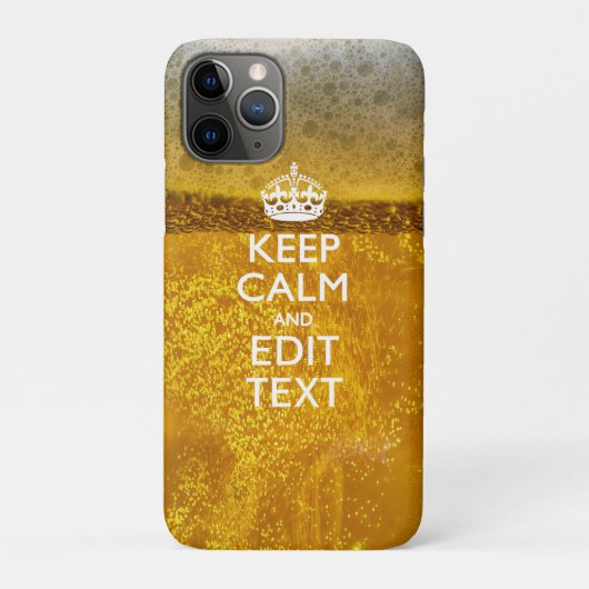 冷保たいビールのテキストと落ち着いて Case-Mate iPhoneケース (裏)
