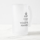 冷保静で取り扱いが楽なビールグラスマグ フロストグラスビールジョッキ (正面右)