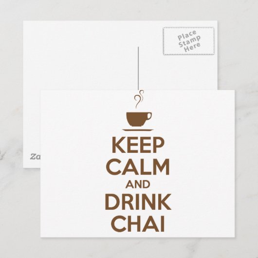 冷保静に飲む ポストカード (正面/裏面)