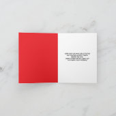 冷凍おもしろいゴルフボールのクリスマス カード (内部)