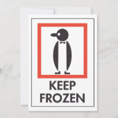 冷凍の招待状を保存する 招待状 (正面)