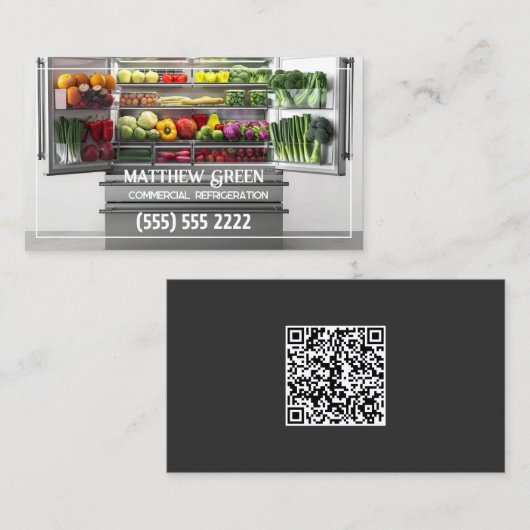 冷凍カスタムQR 名刺 (正面/裏面)