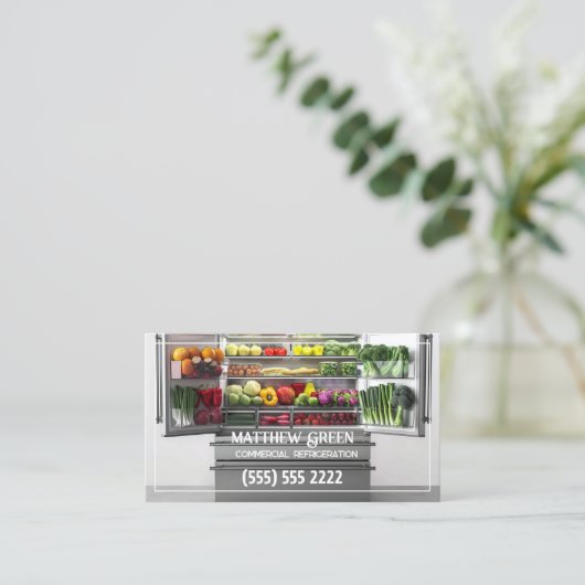 冷凍カスタムQR 名刺 (スタンド正面)