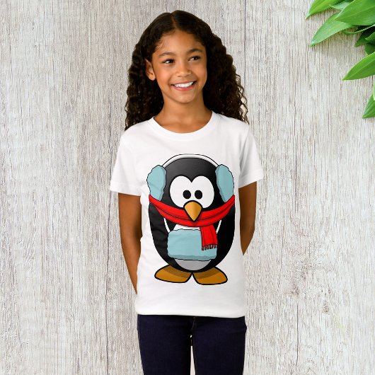 冷凍ペンギンの女の子Tシャツ Tシャツ