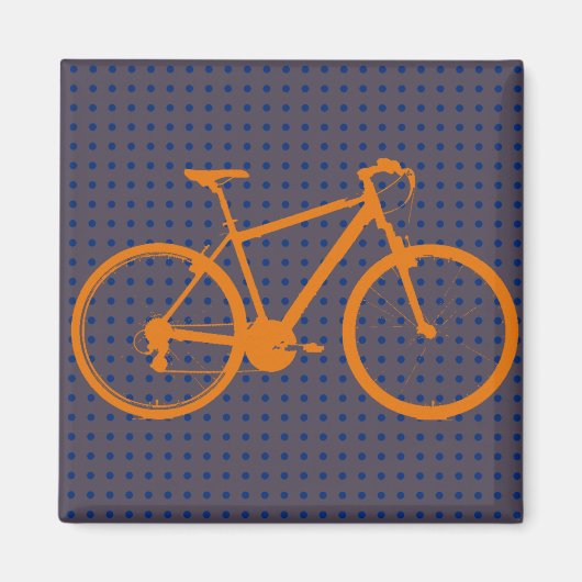 冷凍庫に自転車で乗り込む マグネット (正面)