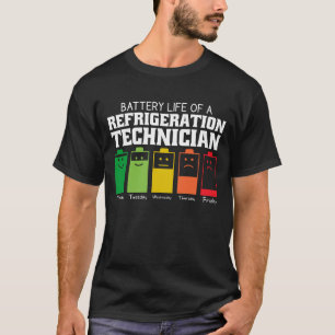 冷凍技術者のバッテリ寿命 Tシャツ