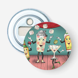 冷凍機マグネットヴィンテージカクテルイメージ 栓抜き