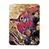 冷凍機マグネット抽象芸術ウサギ マグネット (縦)