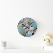 冷却ガラス ラウンド壁時計 (ホーム)