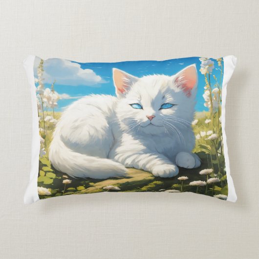 冷却ジェルメモリーフォーム枕。 アクセントクッション (正面)