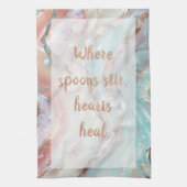 冷却スワール – 白 キッチンタオル (縦)