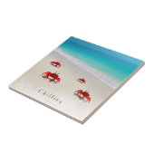 冷却 – カスタマイズ可能なビーチコースター タイル (側面)