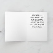 **冷感謝していたい足を温める***ラブカード カード (内部)