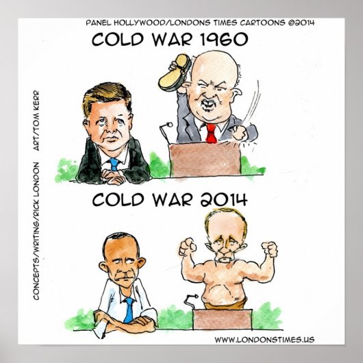 冷戦ウクライナ・ロシアとアメリカのポスおもしろいター ポスター (正面)