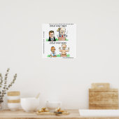 冷戦ウクライナ・ロシアとアメリカのポスおもしろいター ポスター (キッチン)