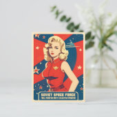 冷戦ソおもしろい連ソ連宇宙レースユーモア ポストカード (スタンド正面)