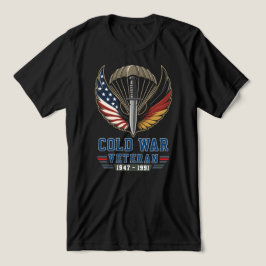 冷戦ベテラン米国ドイツ空挺落下傘兵 トライブレンドTシャツ