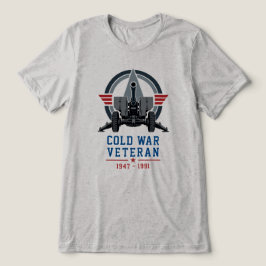 冷戦期の砲兵ベテランミリタリーキャノン トライブレンドTシャツ