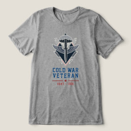 冷戦期空挺部隊退役軍人 コマンドダガー トライブレンドTシャツ