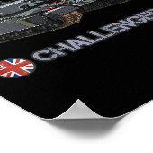 冷戦英国Fv4034チャレンジャー2重戦車 ポスター (角)