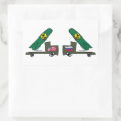 冷戦 長方形シール (バッグ)