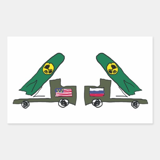 冷戦 長方形シール (正面)