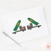 冷戦 長方形シール (封筒)