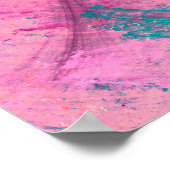 冷数々の色の美しい未来的なパターン。アブスト ポスター (角)