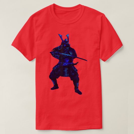 冷日本の血の戦士サムライ剣士 Tシャツ (デザイン正面)