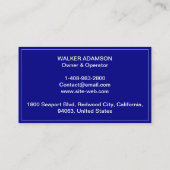 冷暖房業者 名刺 (裏面)