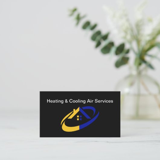 冷暖房空調用名刺 名刺 (スタンド正面)