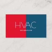 冷暖房空調空調設備事業 名刺 (正面)