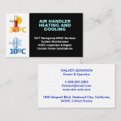 冷暖房設備カスタムプロフェッショナルHVAC 名刺 (正面/裏面)