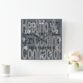 冷暖房請負業者 スクエア壁時計 (ホーム)