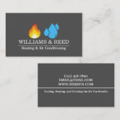 冷暖房 名刺 (正面/裏面)