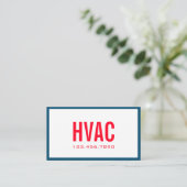 冷暖房、空調HVACビジネス 名刺 (スタンド正面)