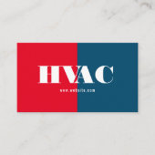 冷暖房、空調HVACビジネス 名刺 (正面)
