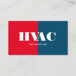 冷暖房、空調HVACビジネス 名刺