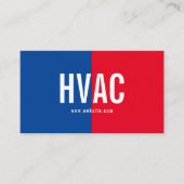冷暖房、空調HVACビジネス 名刺 (正面)