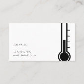 冷暖房、空調HVACビジネス 名刺 (裏面)