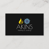 冷暖房、空調HVACビジネス 名刺 (正面)