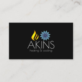 冷暖房、空調HVACビジネス 名刺