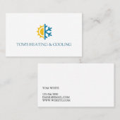 冷暖房、空調HVAC 名刺 (正面/裏面)