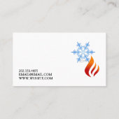 冷暖房、空調HVAC 名刺 (裏面)