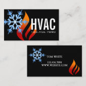 冷暖房、空調HVAC 名刺 (正面/裏面)