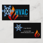 冷暖房、空調HVAC 名刺 (正面/裏面)