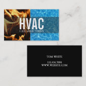 冷暖房、空調HVAC 名刺 (正面/裏面)