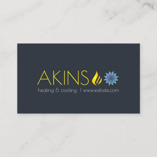 冷暖房、空調HVAC 名刺 (正面)