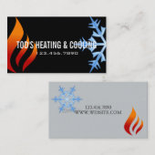 冷暖房、空調HVAC 名刺 (正面/裏面)