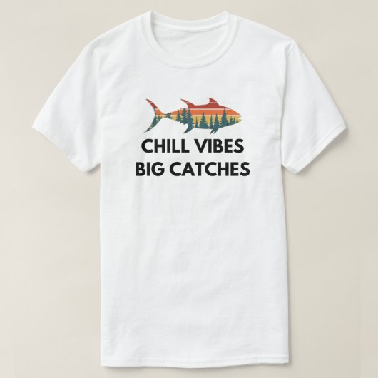 冷気なビーブスの大漁獲 | 氷魚釣り Tシャツ (デザイン正面)